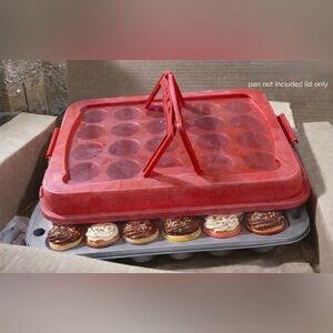 New Cake Cupcake Carrying Lid in Red